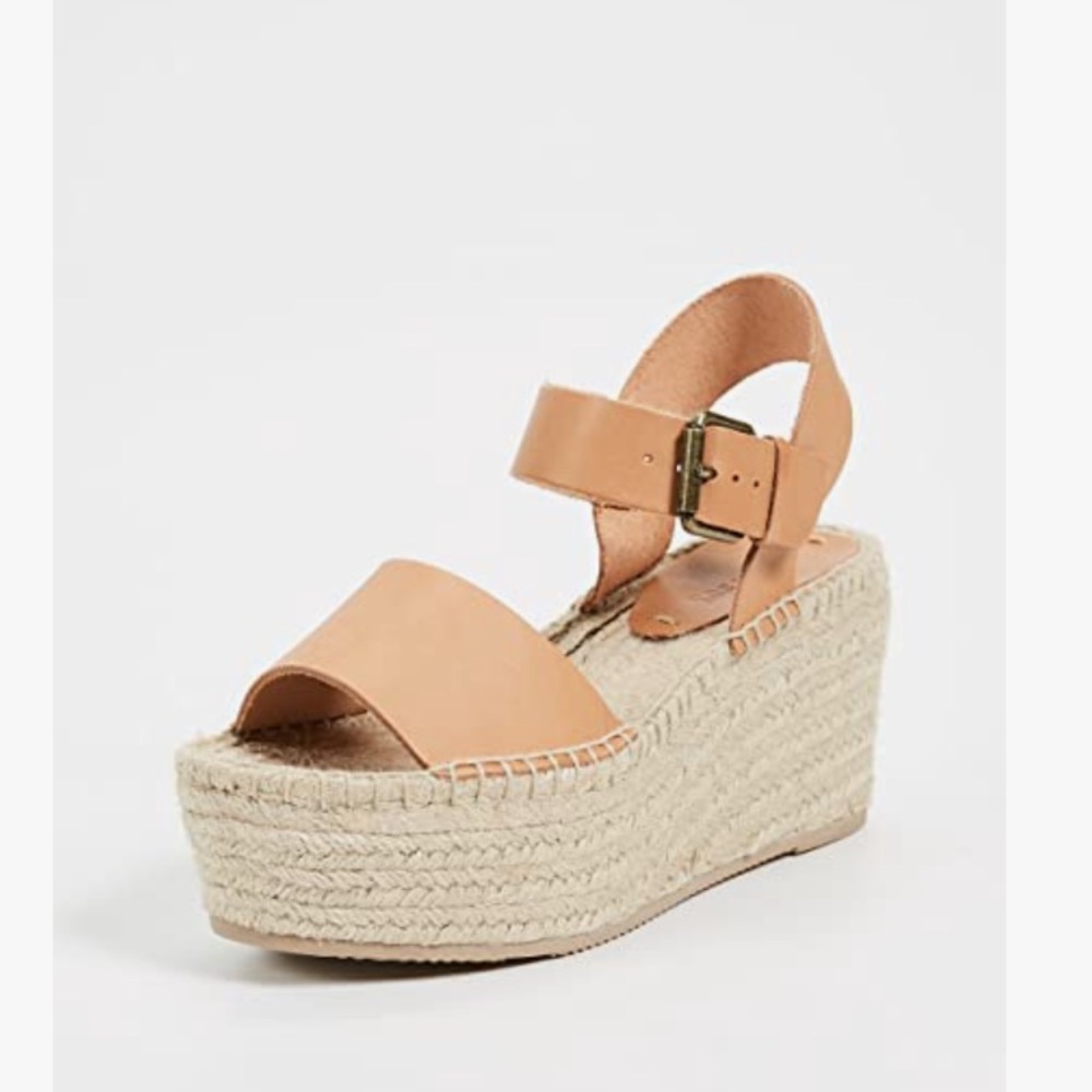Soludos Tan Platform Sandals